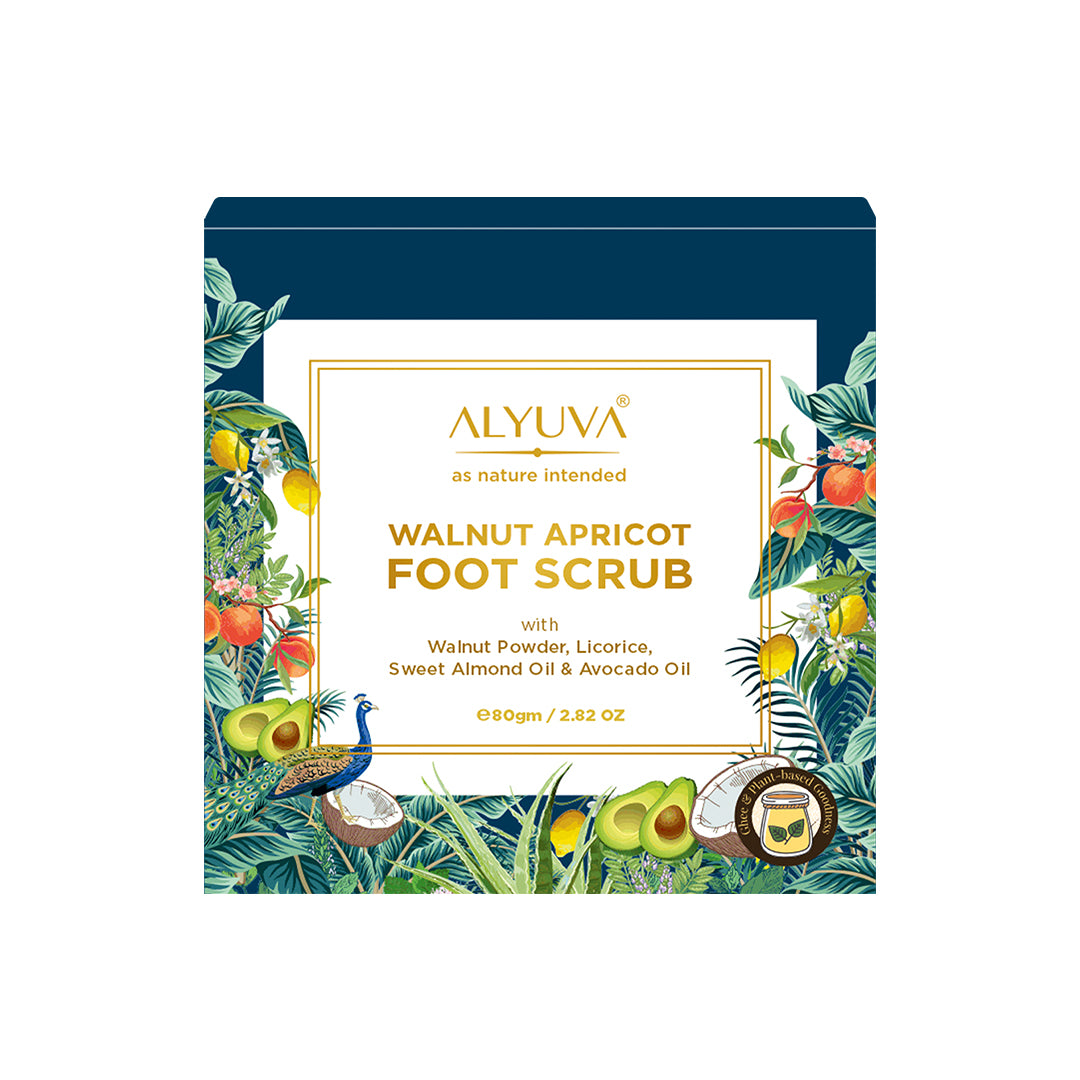 Walnut Apricot Foot Scrub, 80gm