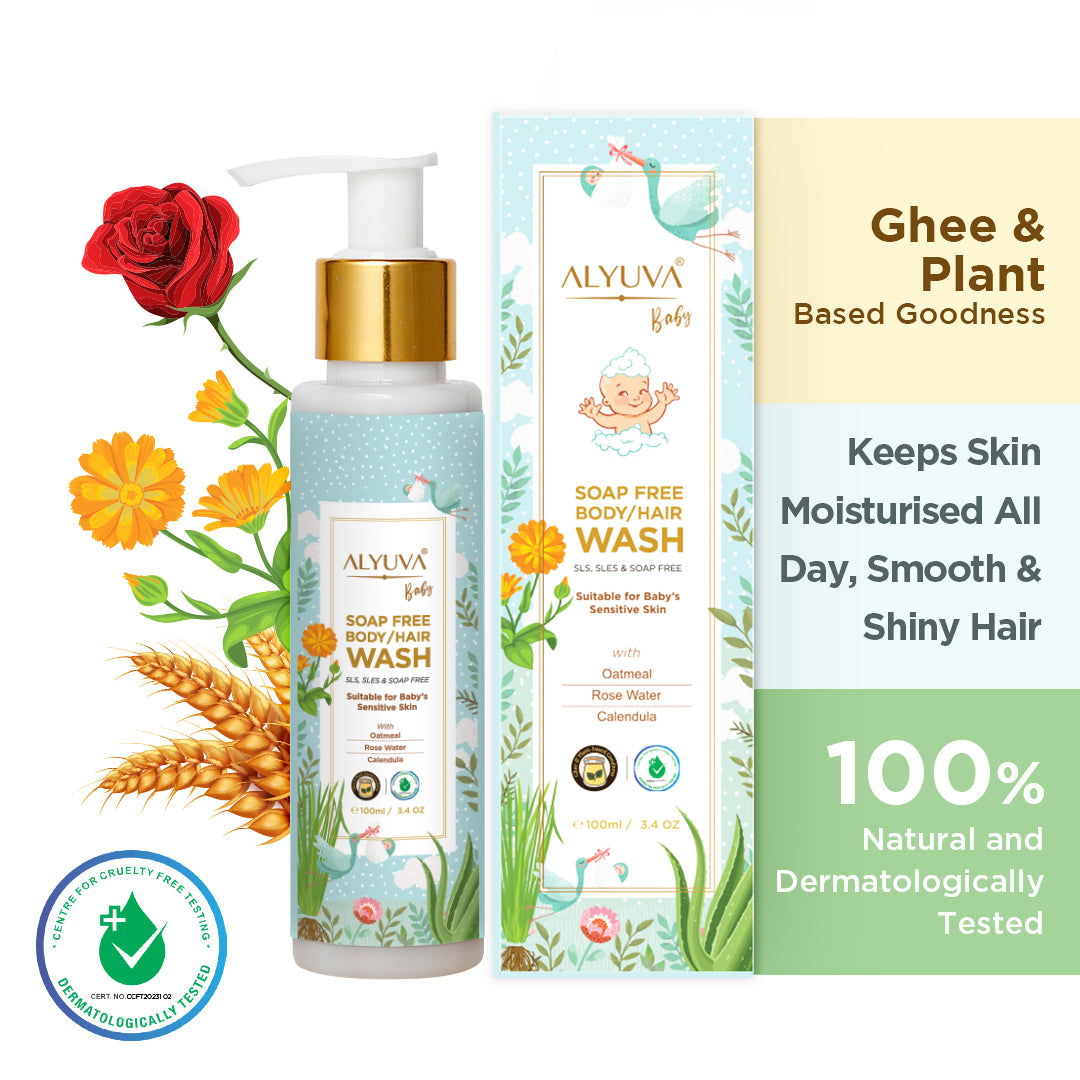 Soap Free Baby Body & Hair Wash, 100ml