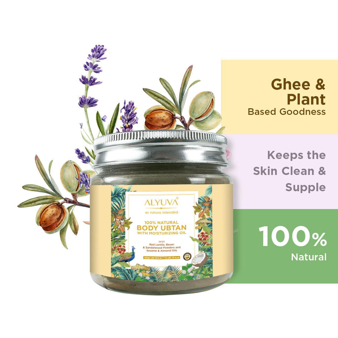 Body Ubtan with Moisturizing Oil, 200gm with 20ml Oil