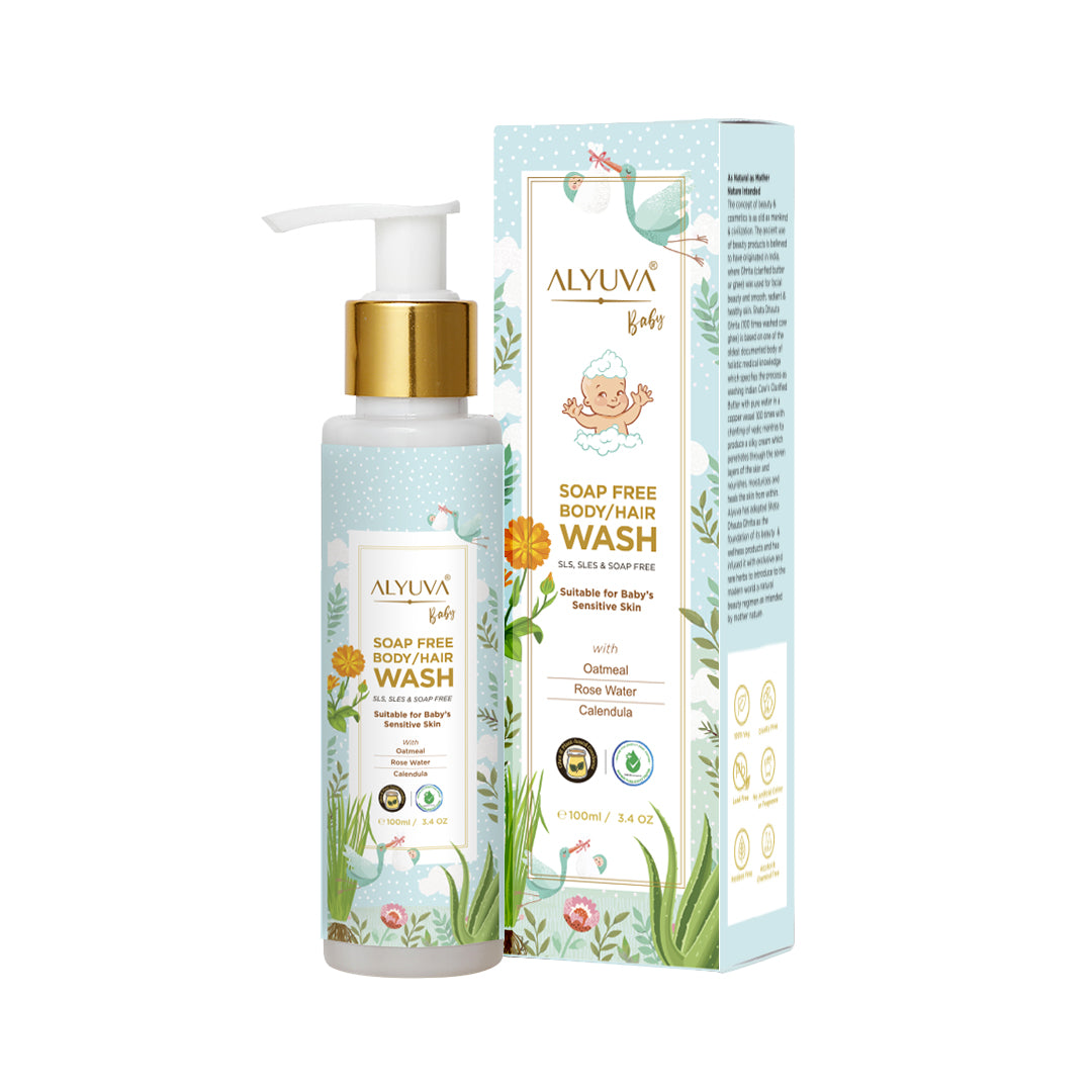 Soap Free Baby Body & Hair Wash, 100ml