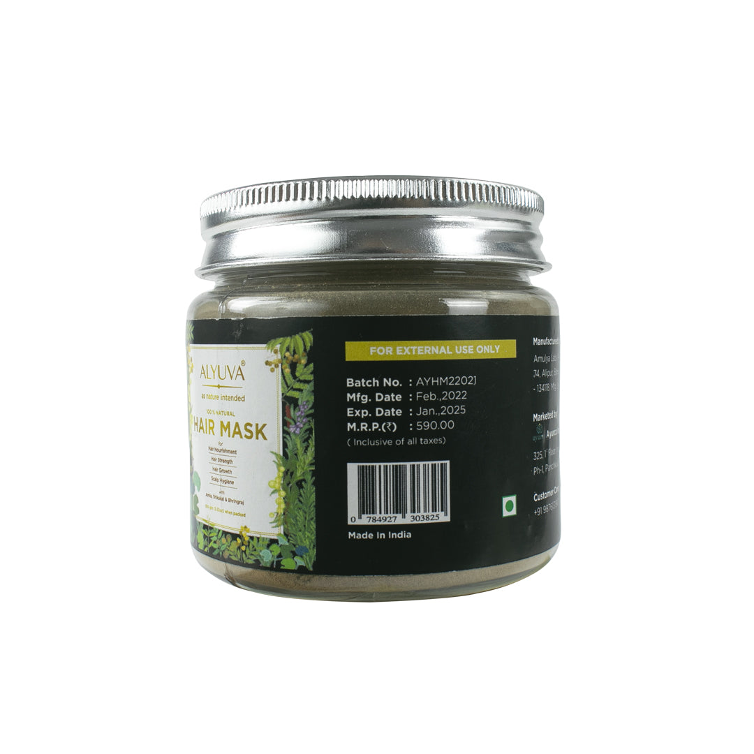 Combo of Herbal Hair Oil (100 ml) and Alyuva Hair Mask (100gm)