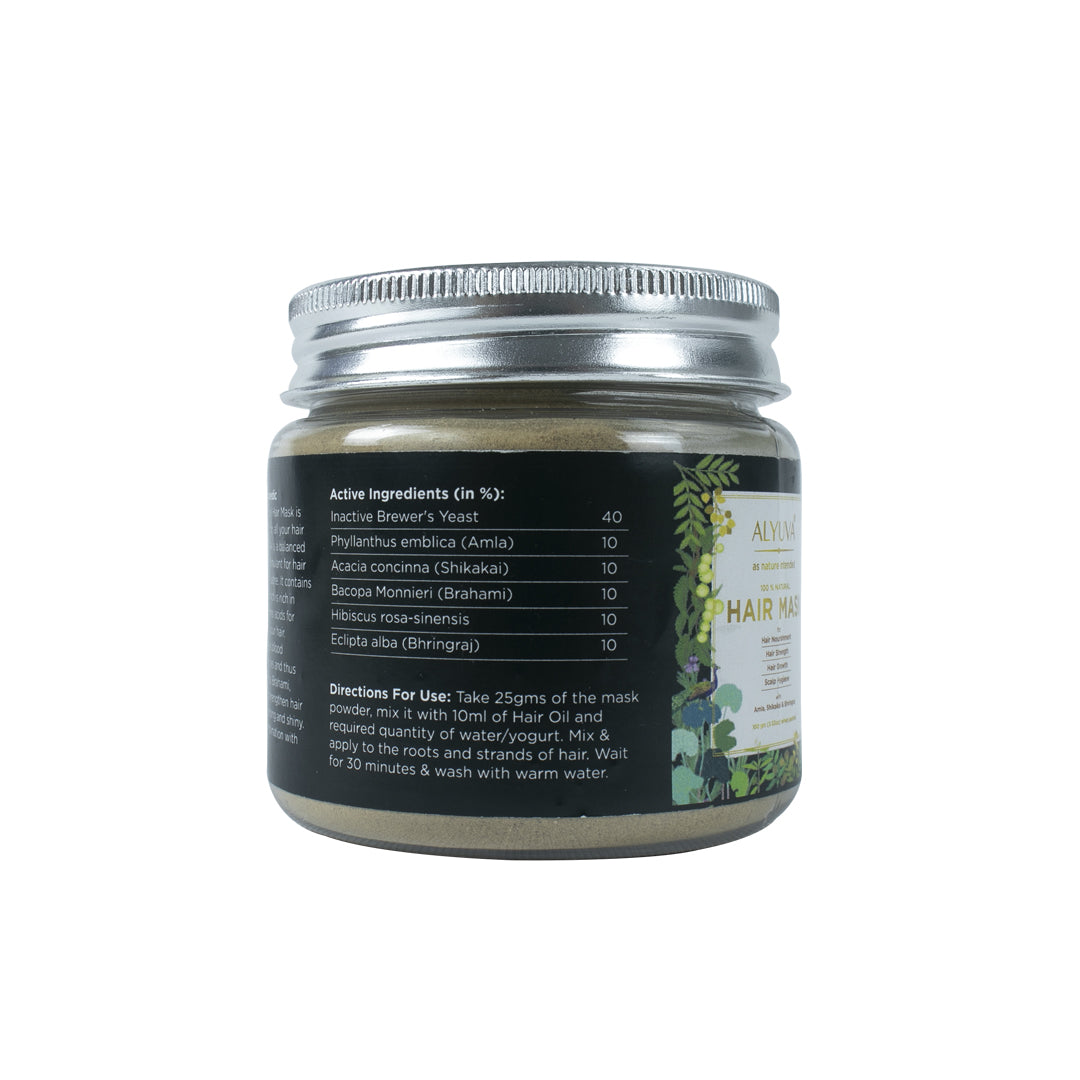 Combo of Herbal Hair Oil (100 ml) and Alyuva Hair Mask (100gm)