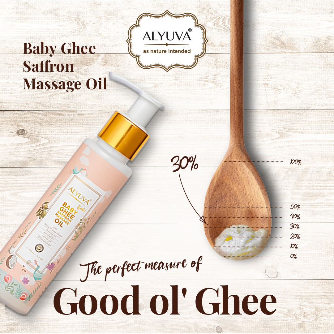 Ghee Saffron Baby Massage Oil,100ML