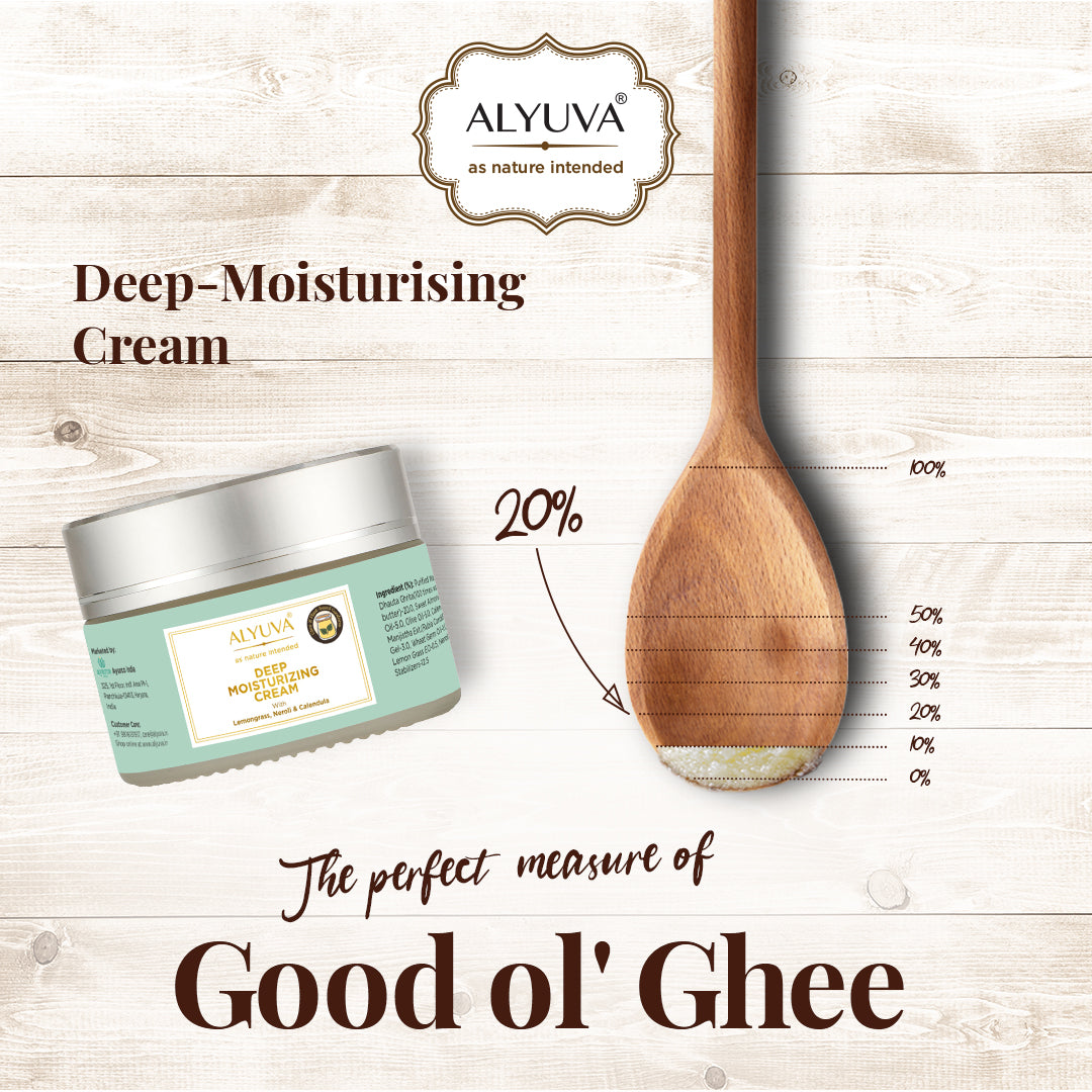 Ghee Enriched Deep & Intense Moisturizing Face & Neck Cream for Dry Skin, 40gm