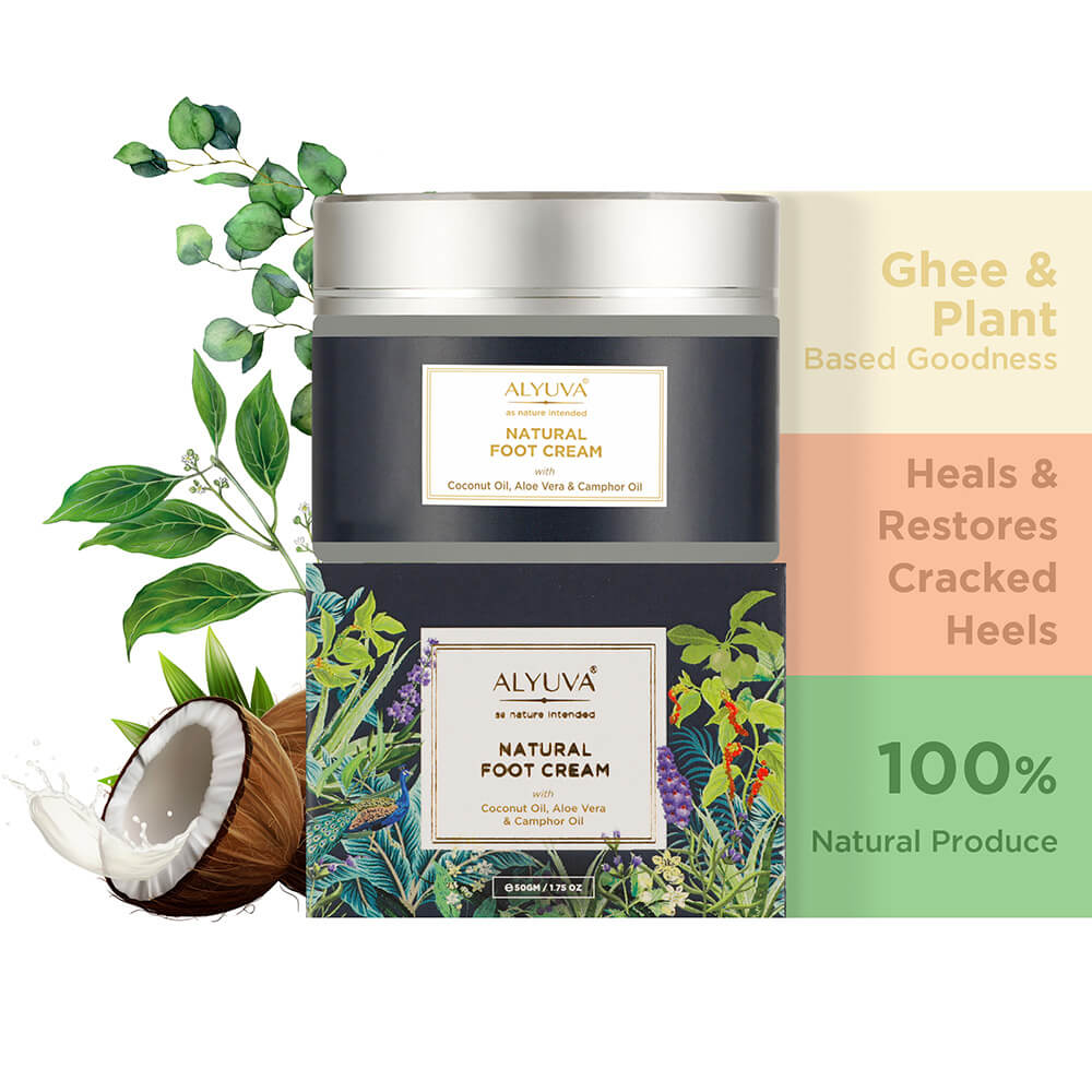Destressing & Repairing 100% Natural Foot Care Cream Enriched with Ghee