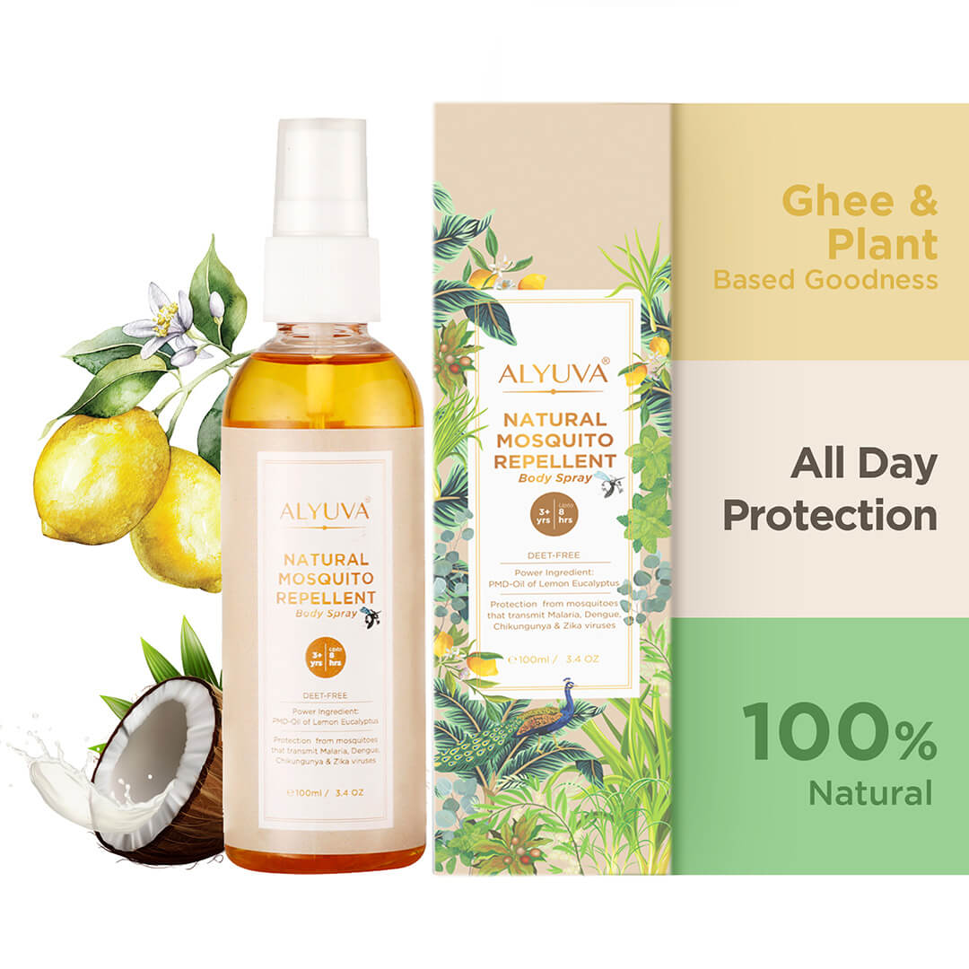100% Natural Mosquito Repellent, Deet-Free, Safe for Kids 3+