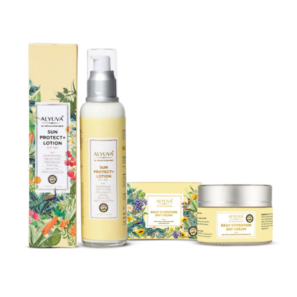 Sun Protection Kit of Sun Protect+ Lotion (100ml) & Daily Hydrating Day Cream (40gm)