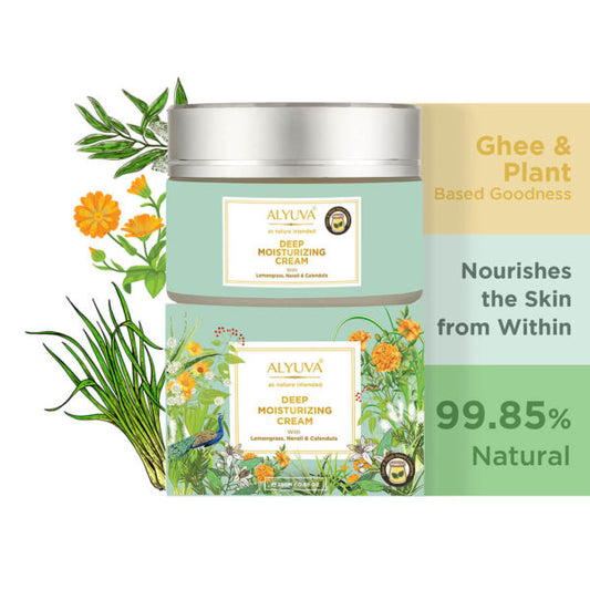 Ghee Enriched Deep & Intense Moisturizing Face & Neck Cream for Dry Skin, 40gm