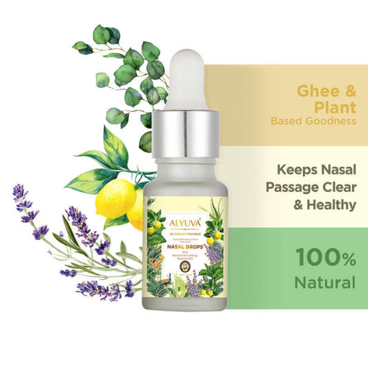 Shata Dhauta Ghrita Ghee Nasal Drops, for Allergies & Nasal Pasage Health, 10gm PACK OF 2